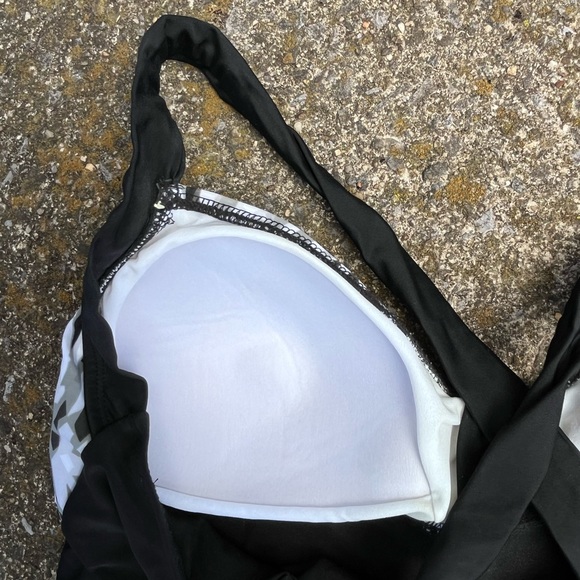 CATALINA WOMENS 3X BLACK & WHITE ONE PIECE SWIMSUIT - Picture 5 of 7